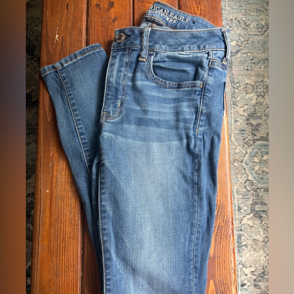 American Eagle Outfitters Blue Jeggings Skinny Jeans